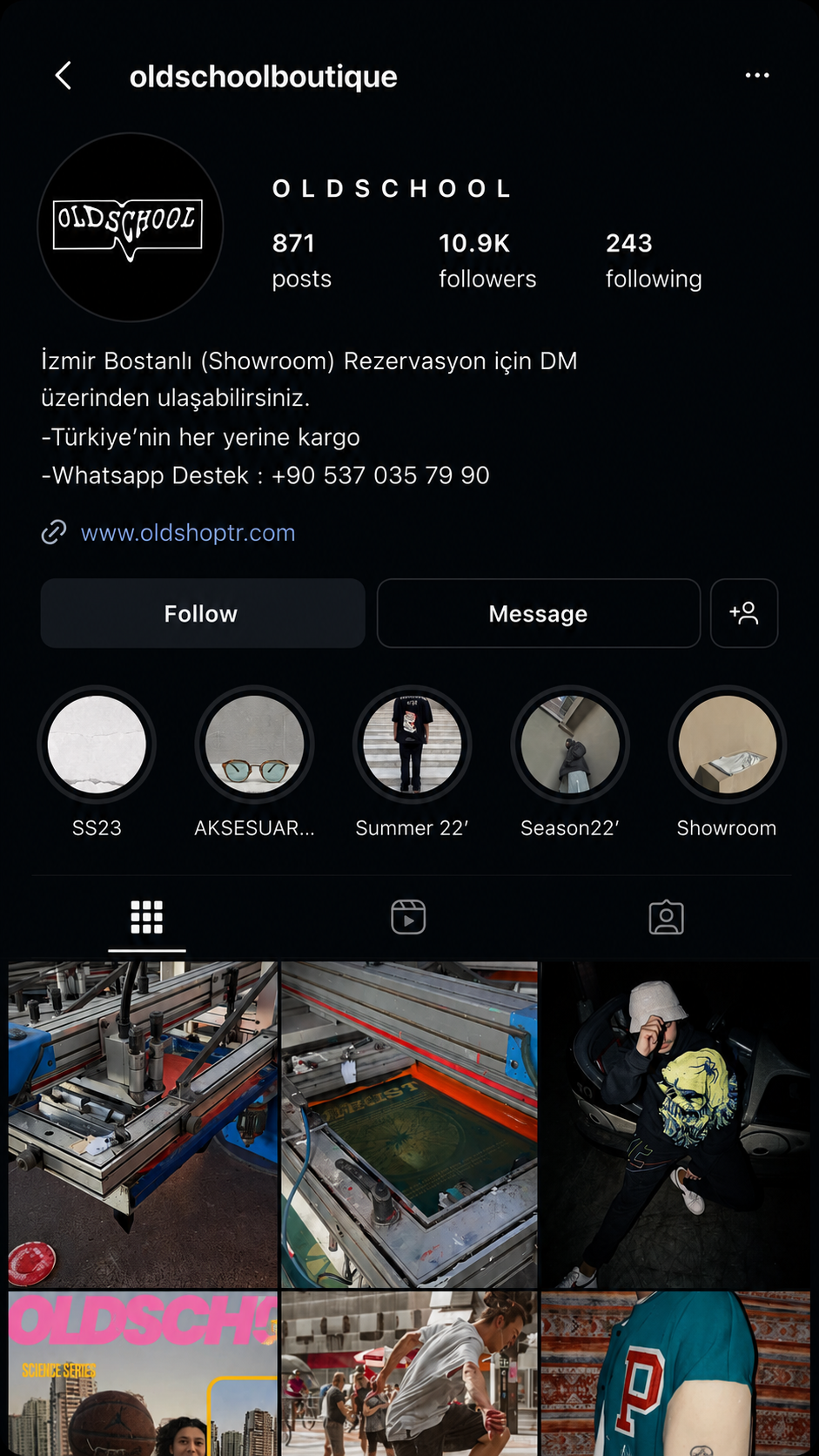 Bostanlı resell boutique Instagram presence and local retail discovery system in Izmir