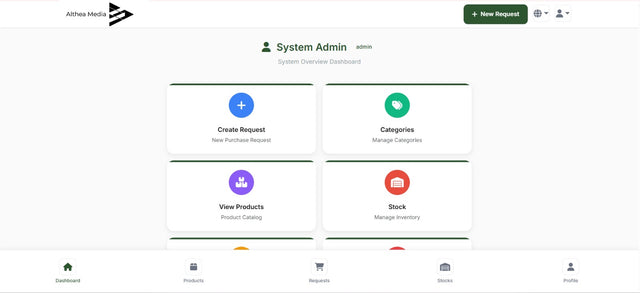 SupplyBridge system screenshot